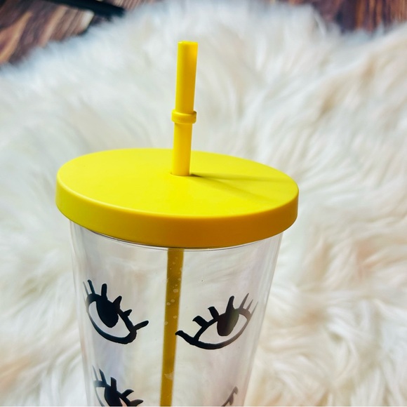 Starbucks Winking Eye Cup Clear Tumbler Venti 24oz Limited Edition New 2017 Rare - Picture 14 of 14